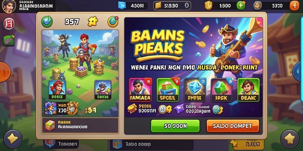 Tampilan mesin slot dengan tema yang menarik.