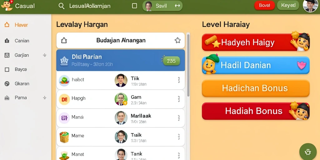 Tampilan antarmuka yang user-friendly dan menarik.