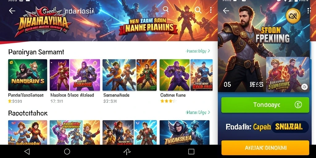 Antarmuka pengguna yang sederhana dan menarik.