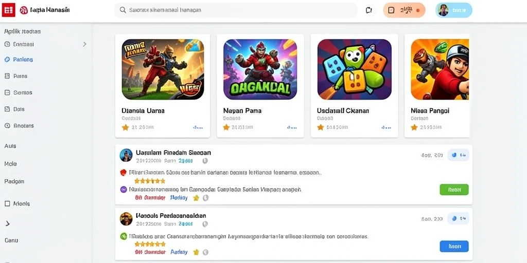 Tampilan awal yang menarik dan intuitif.