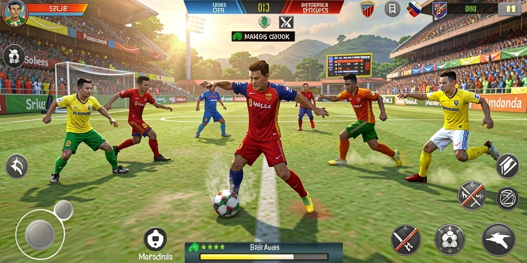 Screenshot memperlihatkan karakter utama dalam aksi.