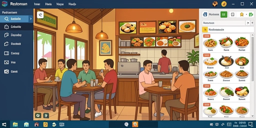 Screenshot menampilkan karakter utama dalam aksi.
