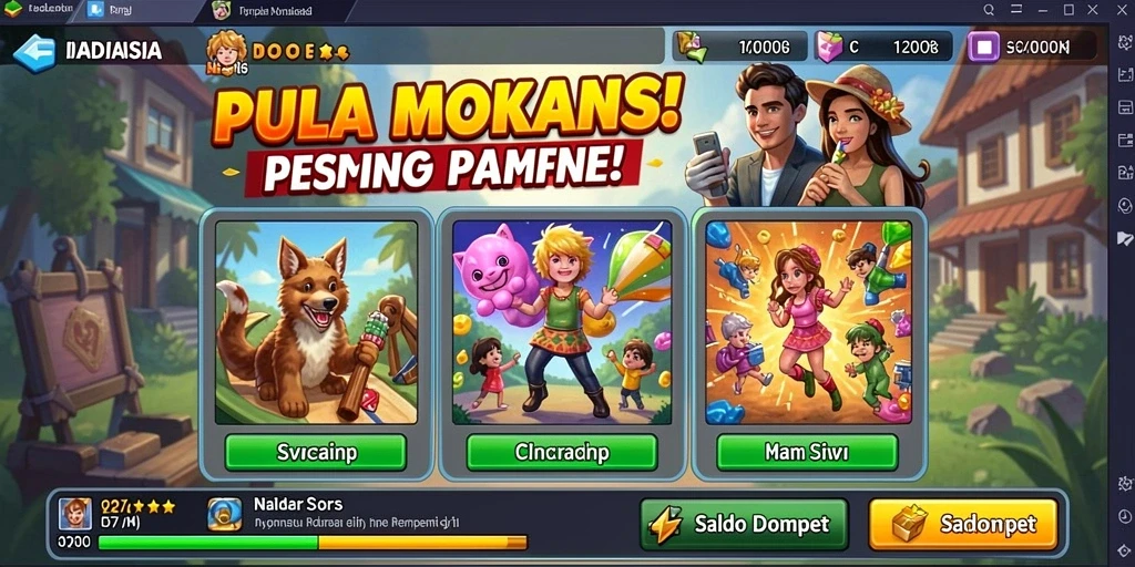Tampilan awal aplikasi WINSTAR4D yang memukau.